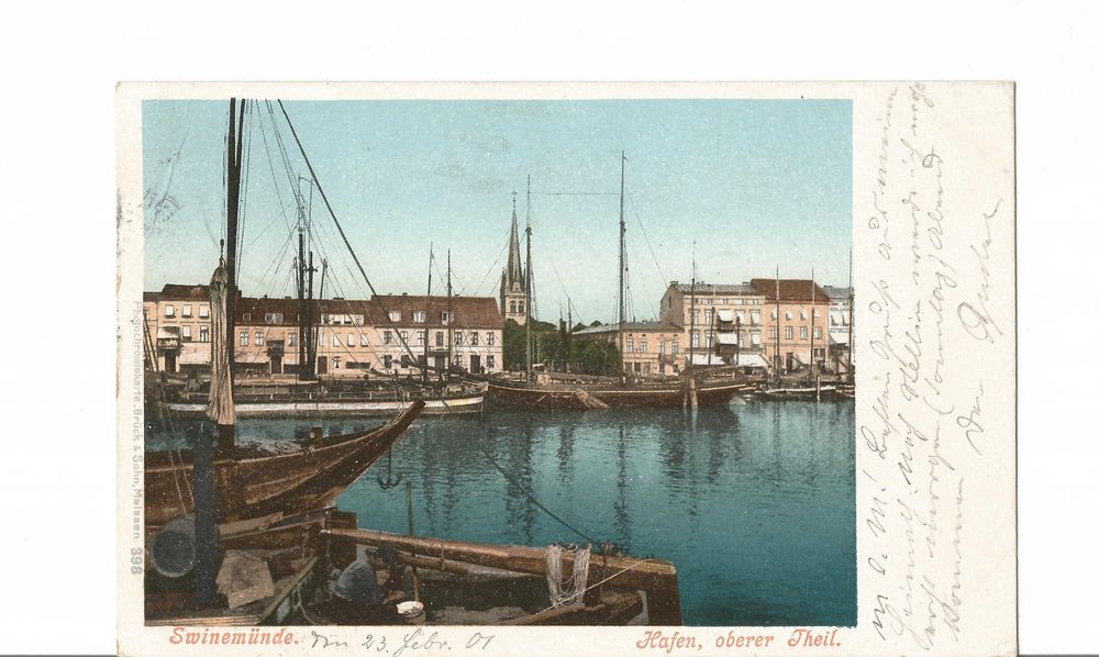 Swinemunde (Świnoujście) – Port, górna część, 1901 rok.