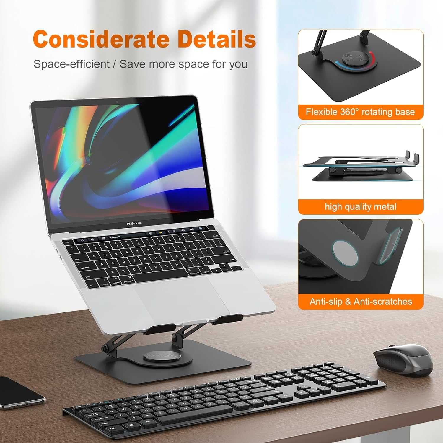 GRIFEMA Stojak Podstawka pod Laptopa 10-17.3 REGULOWANA 360 METALOWA