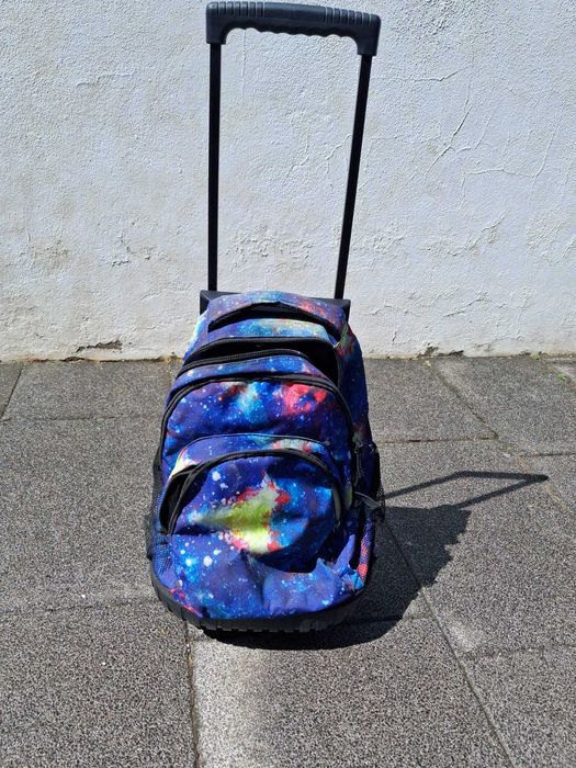 Mochila escolar com trolley/rodas