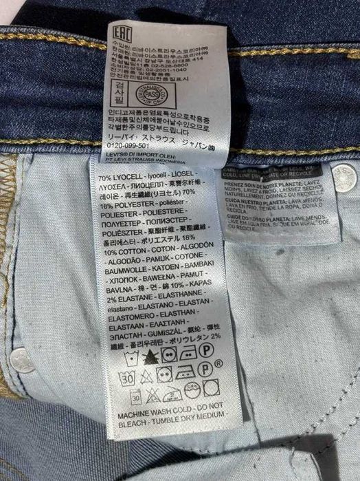 Levis damskie jeansy W27 skinny high rise ciemne vintage Y2K hit