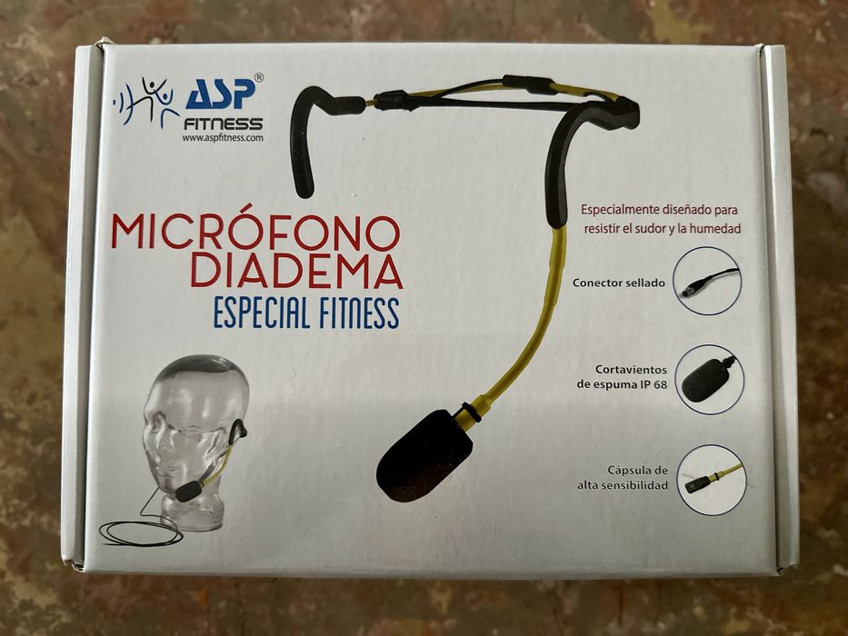 Microfone Fitness ASP PREMIUM preto