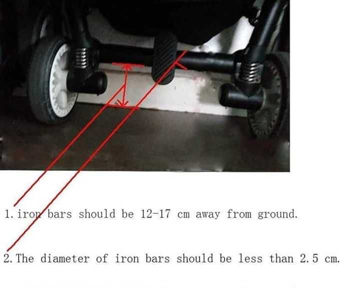 FEIFAN Deska do wózka dziecięcego z deską do siedzenia, niebieski