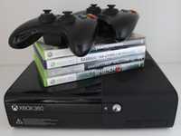 Sprzedam xbox 360 E z grami i 2 padami