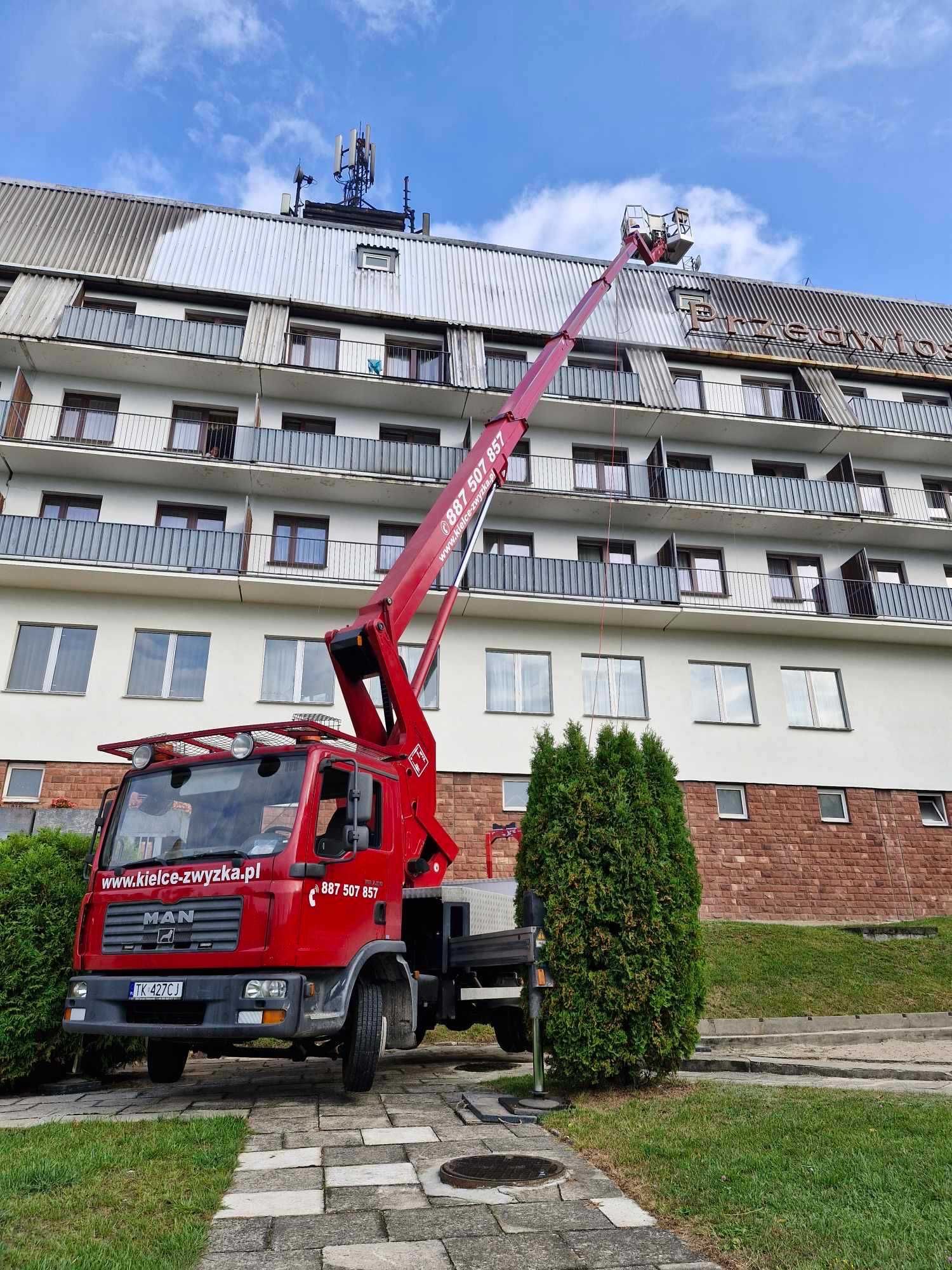 Podnośnik Koszowy,Zwyżka,Wycinka drzew,Przycinka,Montaż Reklam,Podest