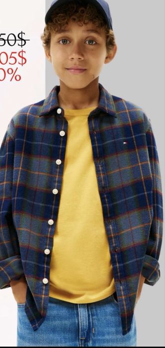 Сорочка фланель Tommy Hilfiger на 8-9 років