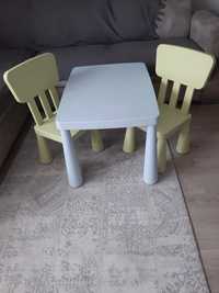 Stolik I dwa krzesełka dla dzieci Ikea
