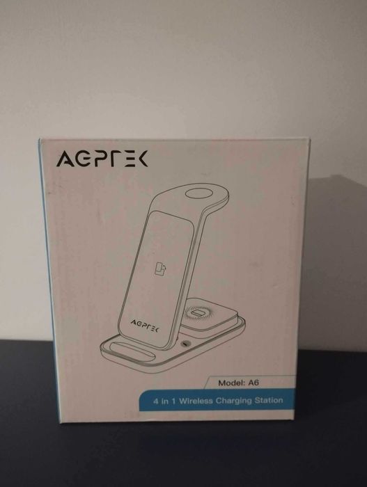 Ładowarka bezprzewodowa 4w1 Samsung Iphone Huawei AGPTEK A6