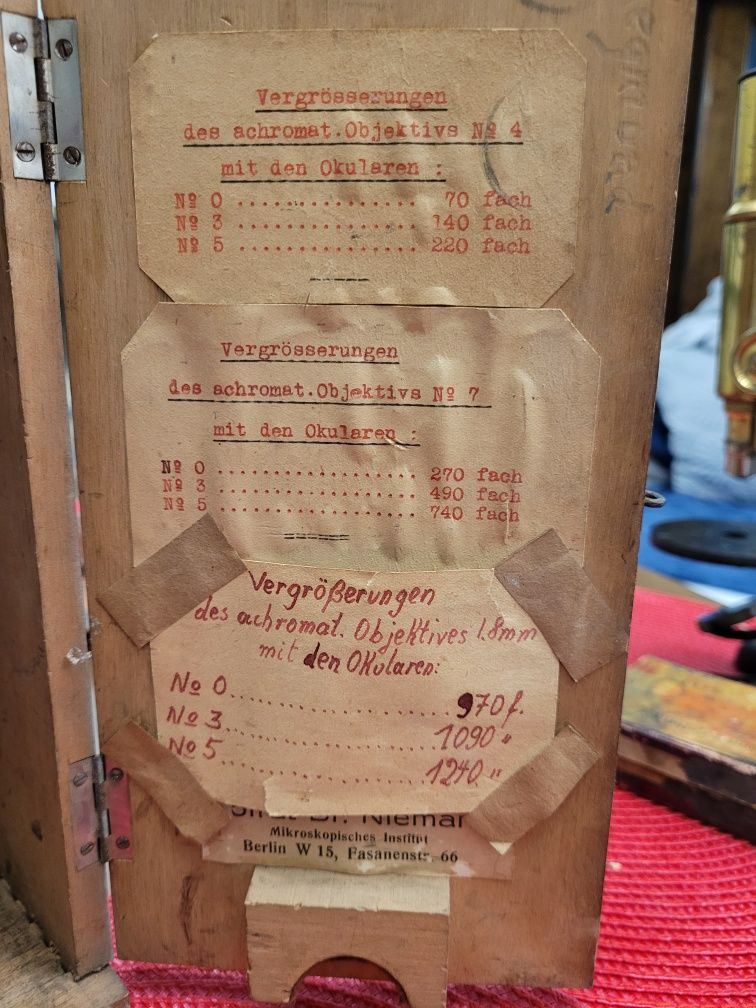 Zabytkowy mikroskop