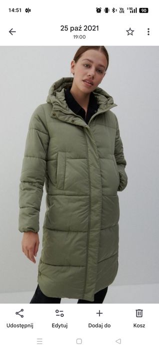 Kurtka zimowa, płaszcz Reserved r. 44