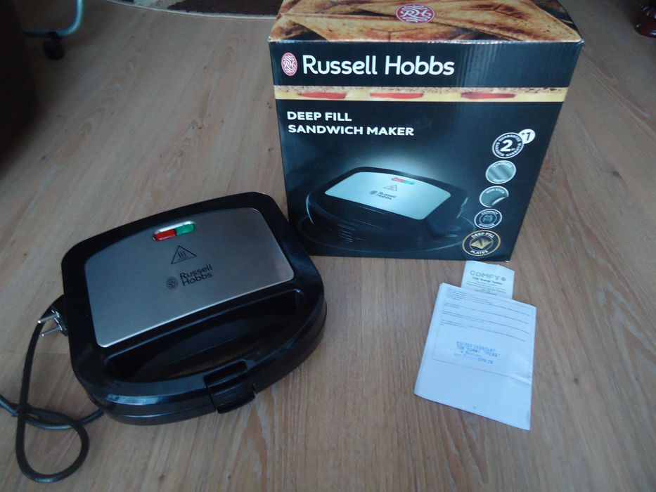 Новая мощная бутербродница Russell Hobbs, мощность 700 Вт, дёшево.