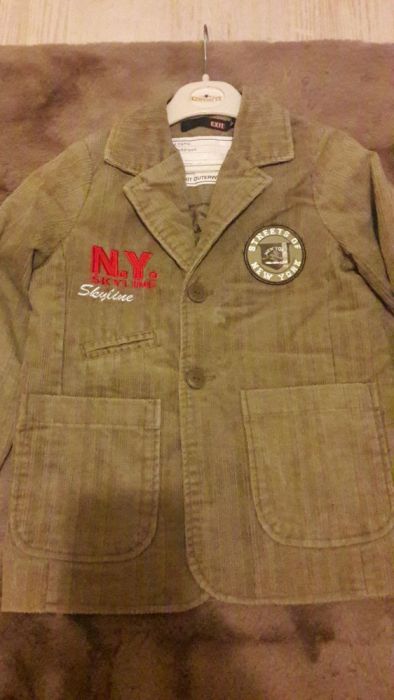 Marynarka dla chłopca-sztruks,dziecięca 110