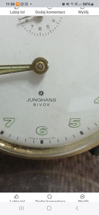 Zegarek budzik junghans bivox wecker