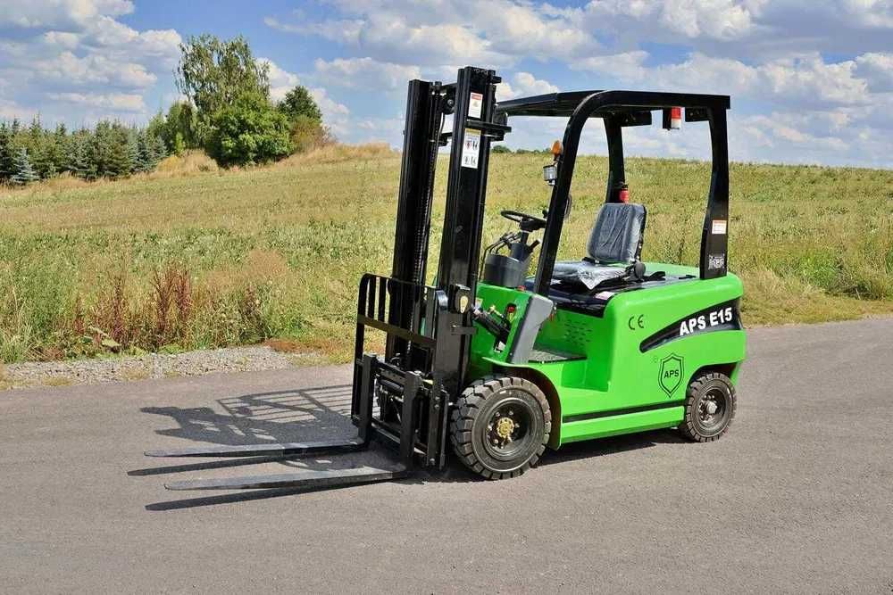 Wózek widłowy elektryczny APS E15 2150 kg | Maszt 3m | Aku Li-Ion
