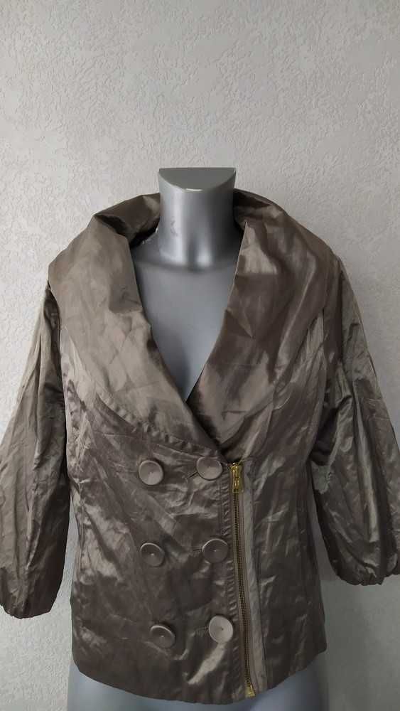 Лёгкая куртка бомбер с пайетками, bcbg maxazria сатиновый пиджак, хаки
