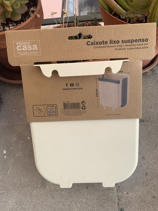 Caixote de lixo suspenso dobrável 4,2 l CASA