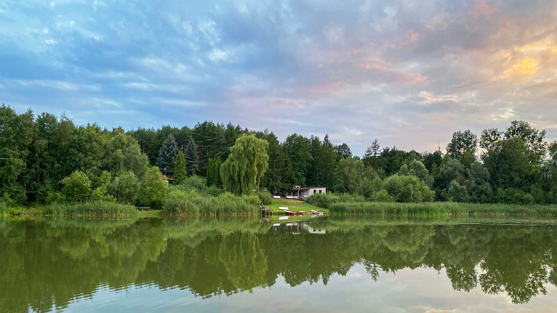 Domki letniskowe - łowisko wędkarskie - jezioro Ostrowite