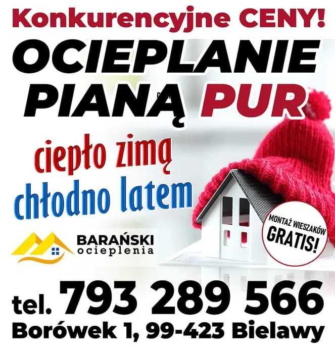 Ocieplenie Poddaszy Piana Pur I Celuloza I Darmowa wycena Aleksandrów