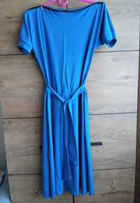 MIDI sukienka niebieska firmy Nife, rozm 38
