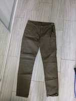 Jeansy Skinny oliwkowe spodnie damskie house tanio cheap summer lato