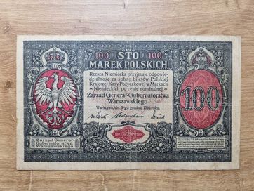 100 marek 1916 ser A 100 marek polskich 1916r