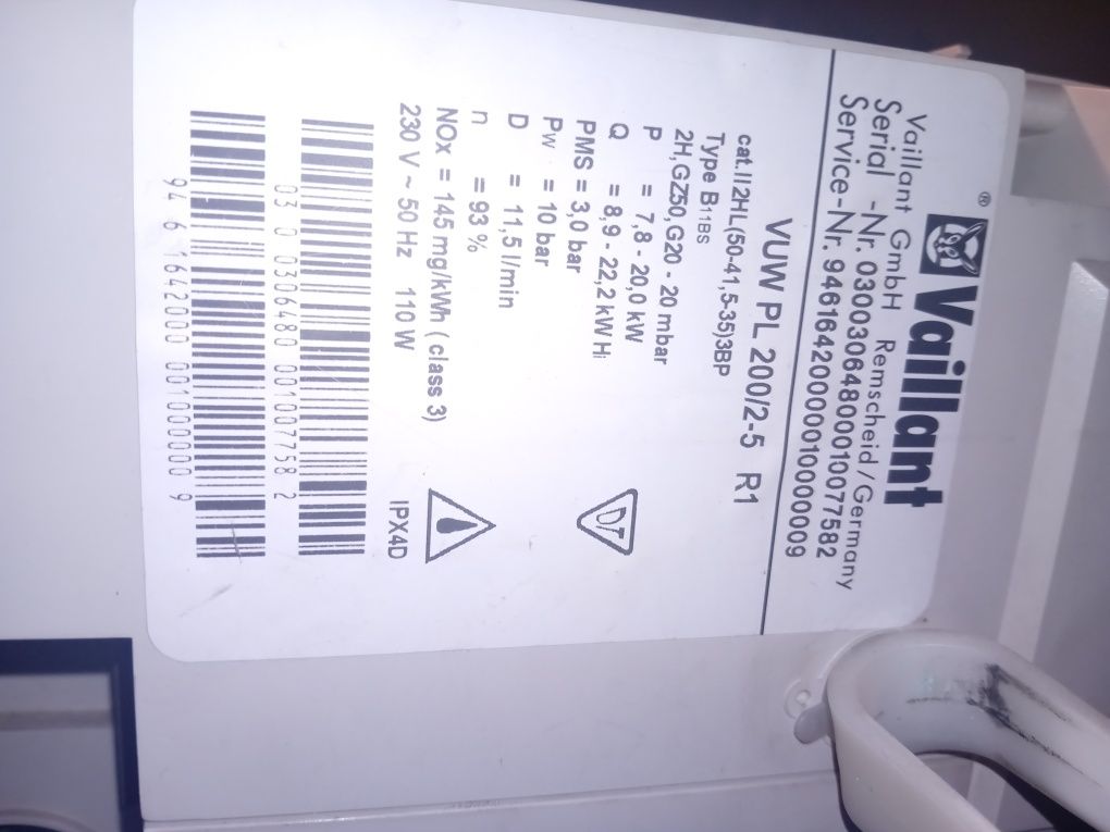 Piec gazowy dwufunkcyjny Vaillant