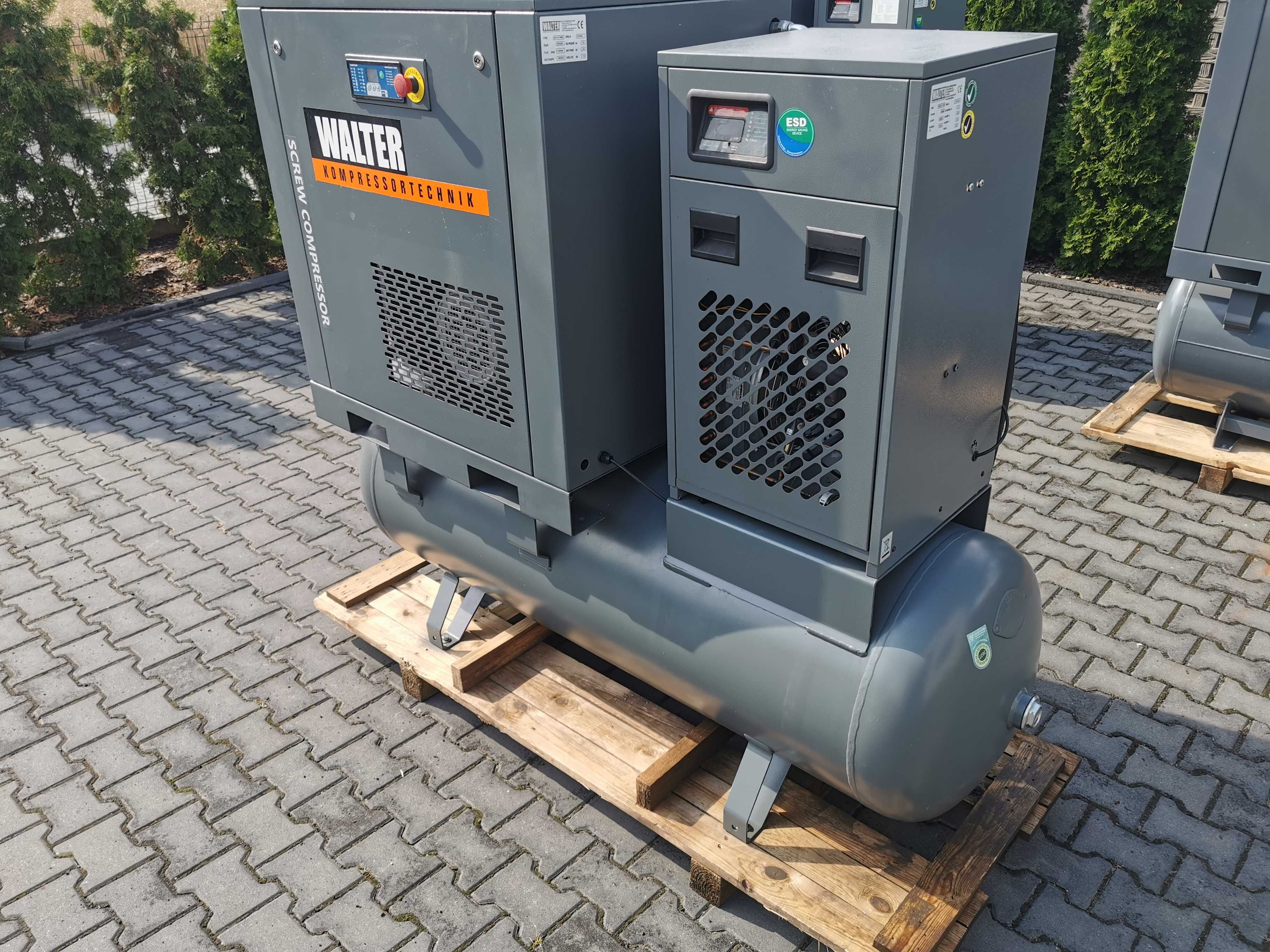 2020r 15kw 13 bar!! 1600L/m Sprężarka śrubowa WALTER kompresor śrubowy