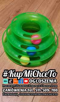Zabawka dla kota piramida z piłkami #KupMiChceTo