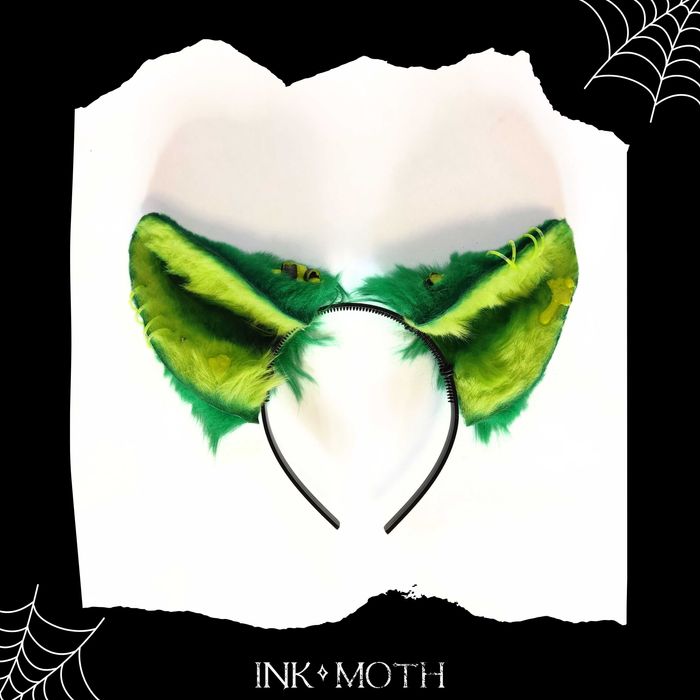 Idealne na Halloween/cosplay/przebranie ręcznie robione uszy na opasce