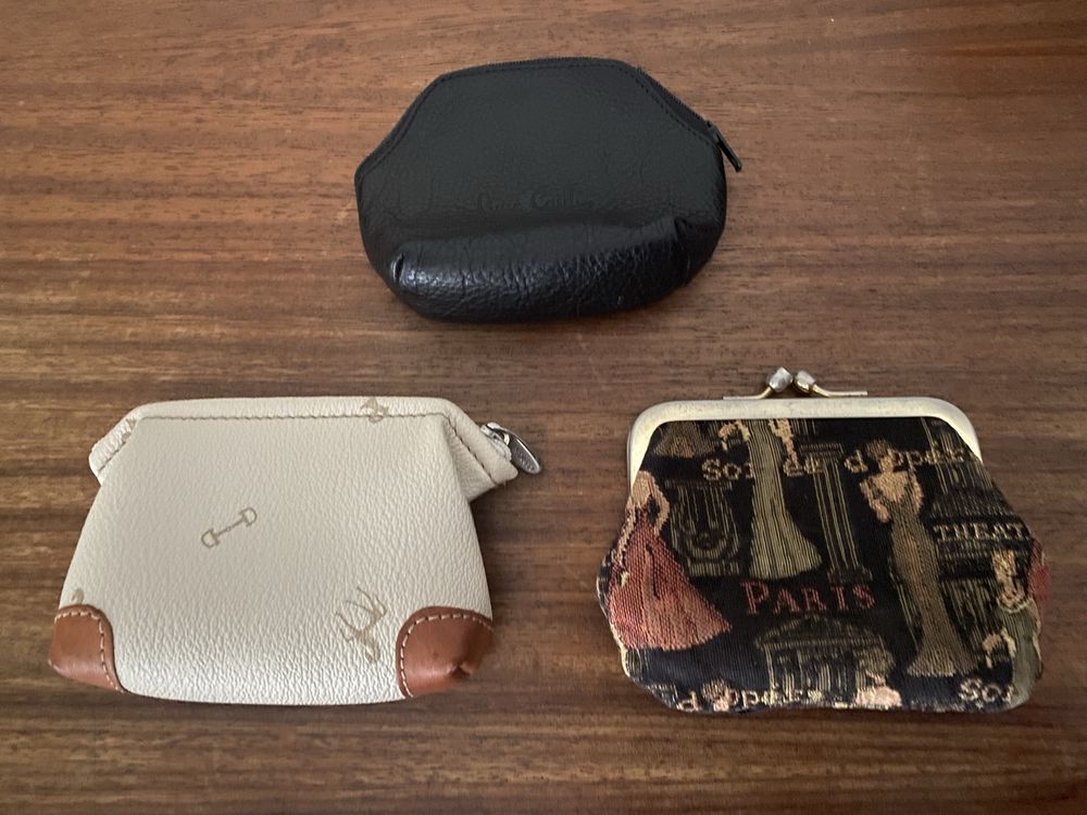 Conjunto 3 porta moedas