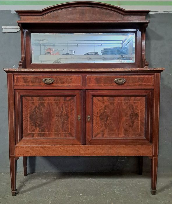 Aparador francês com pedra mármore rara