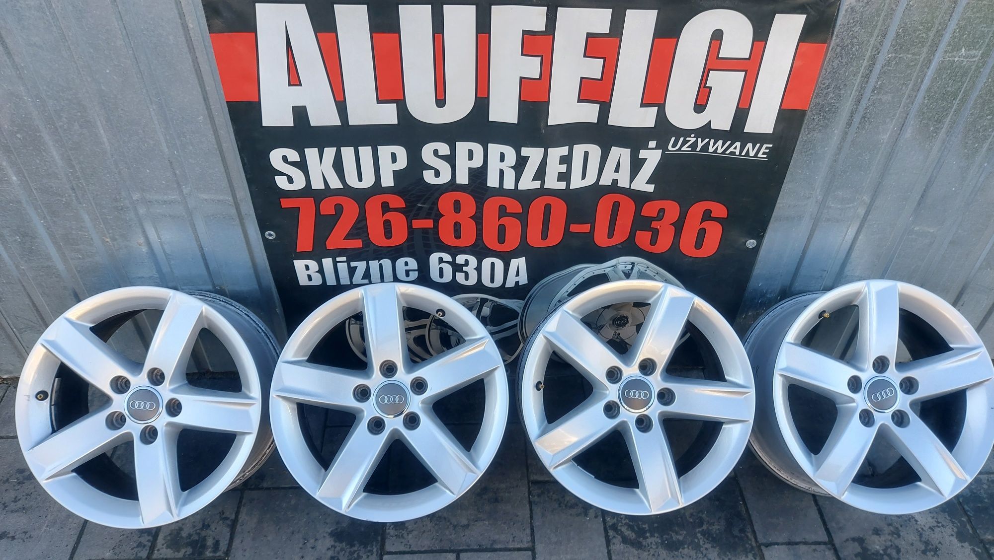 Alufelgi 16 cali 5x112 - Audi A4 B5 B6 B7 B8 B9 - Et46 Piasta 66.6mm