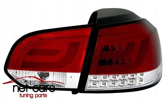 Lampy tylne tył VW GOLF 6 VI R32 LED BAR LED Diodowe czerwono białe