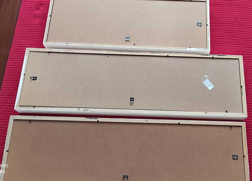 Conj. 3 molduras brancas