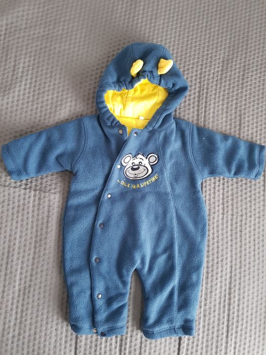 Kombinezon polarowy pajac pajacyk 56 chłopięcy wiosna jesień