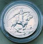 Portugalia 10 Escudos 1928 r Bitwa p. Orique srebro 835