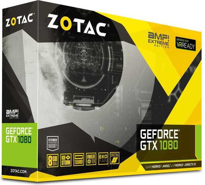 ZOTAC GeForce GTX 1080 AMP Extreme 8 GB GDDR5X