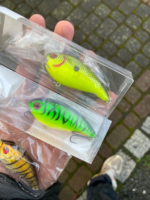 Woblery wedkarskie zestaw spinning nieuzywane piekne