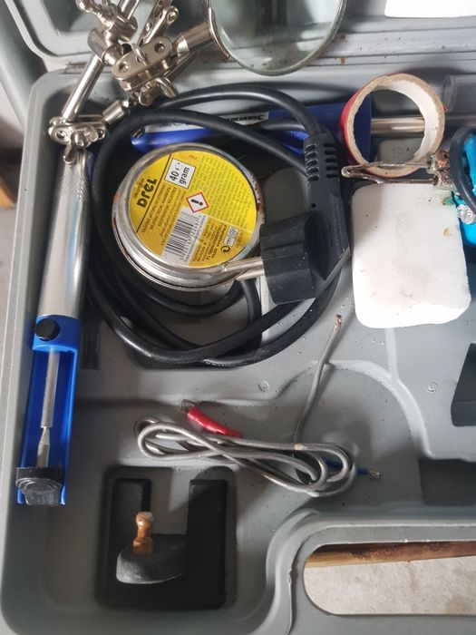 Lutownice Silvecrest + dodatki lupa odsyłacz cyna kalafonia