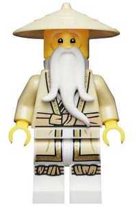Nowa figurka Lego Ninjago njo741 Sensei Wu - Core z bronią