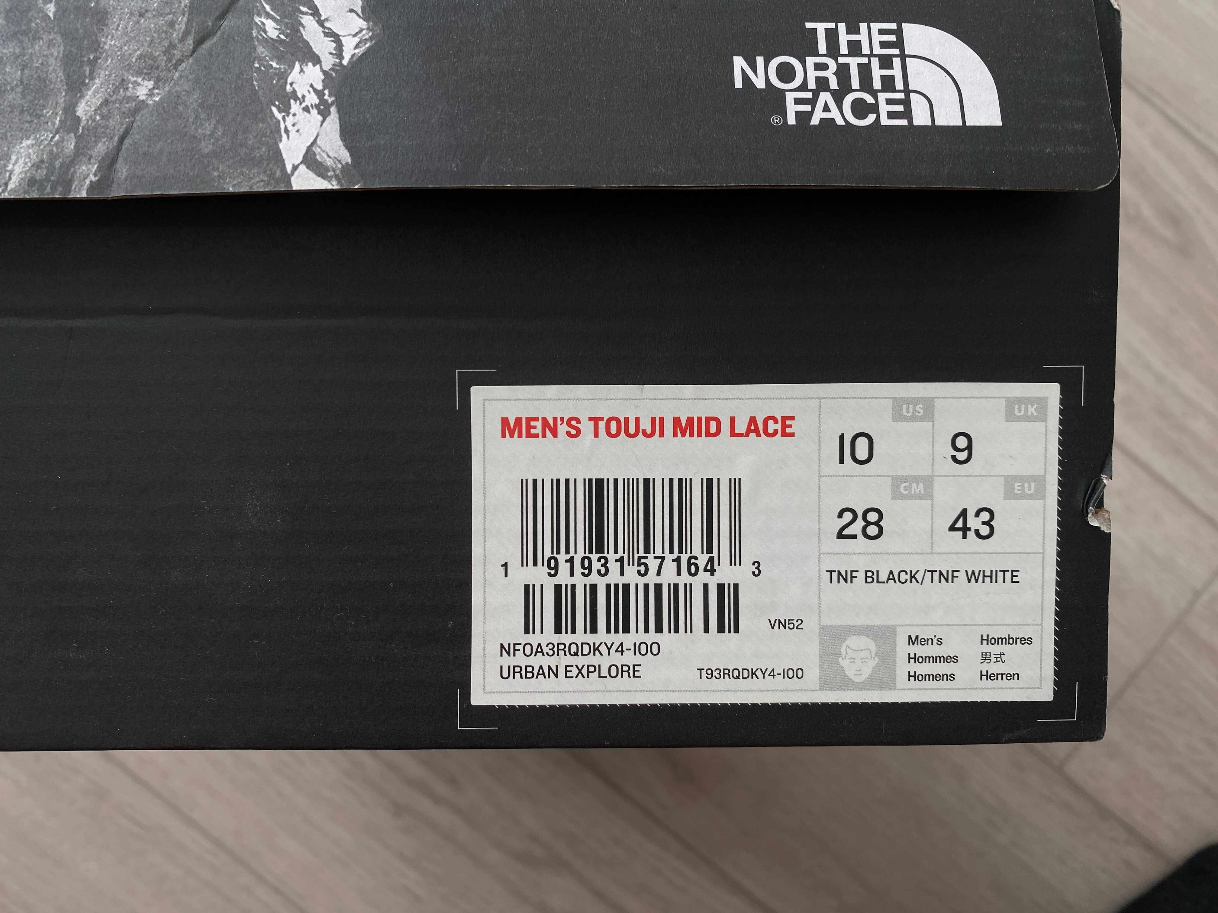 Кросівки North Face Touji Mid Lace Нові 27.7см