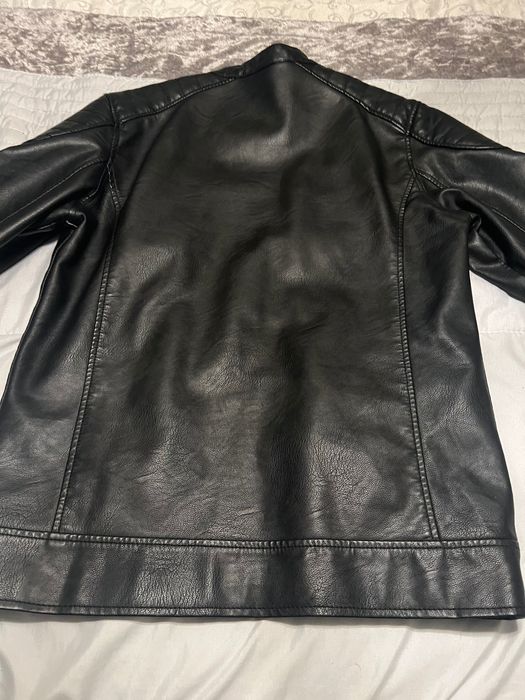 Jaqueta de homem em Napa preta