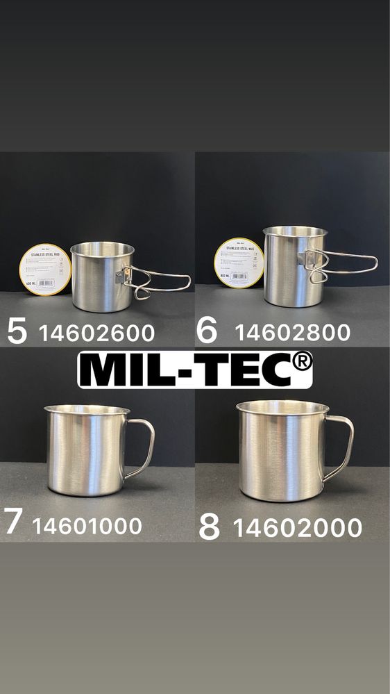 Кружка тактична Mil-Tec Емальована (ретро стиль) 350мл 14609002