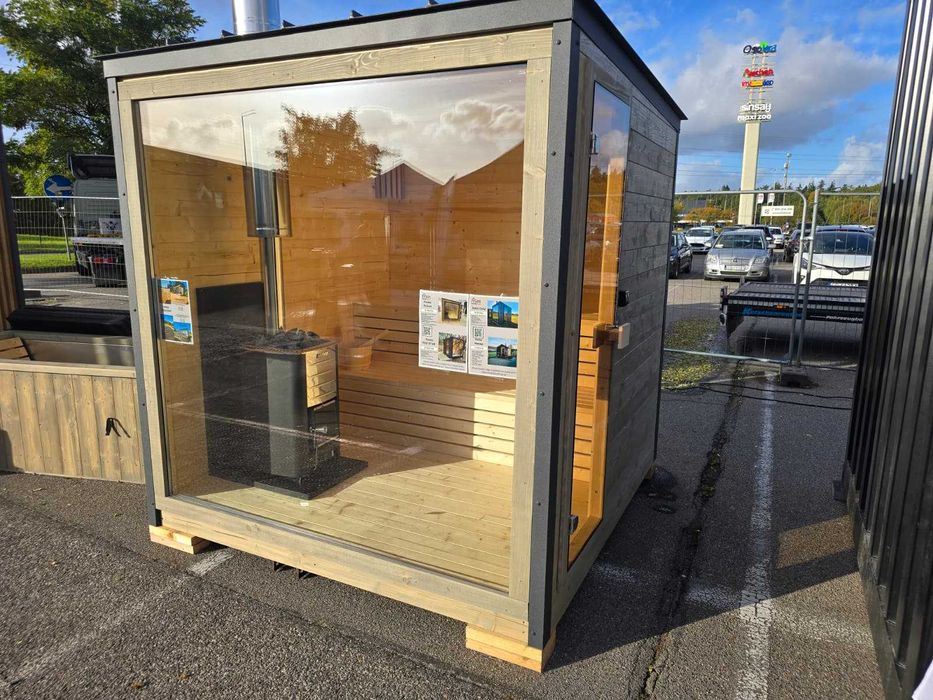Sauna ogrodowa CENA Z PIECEM  mobilna