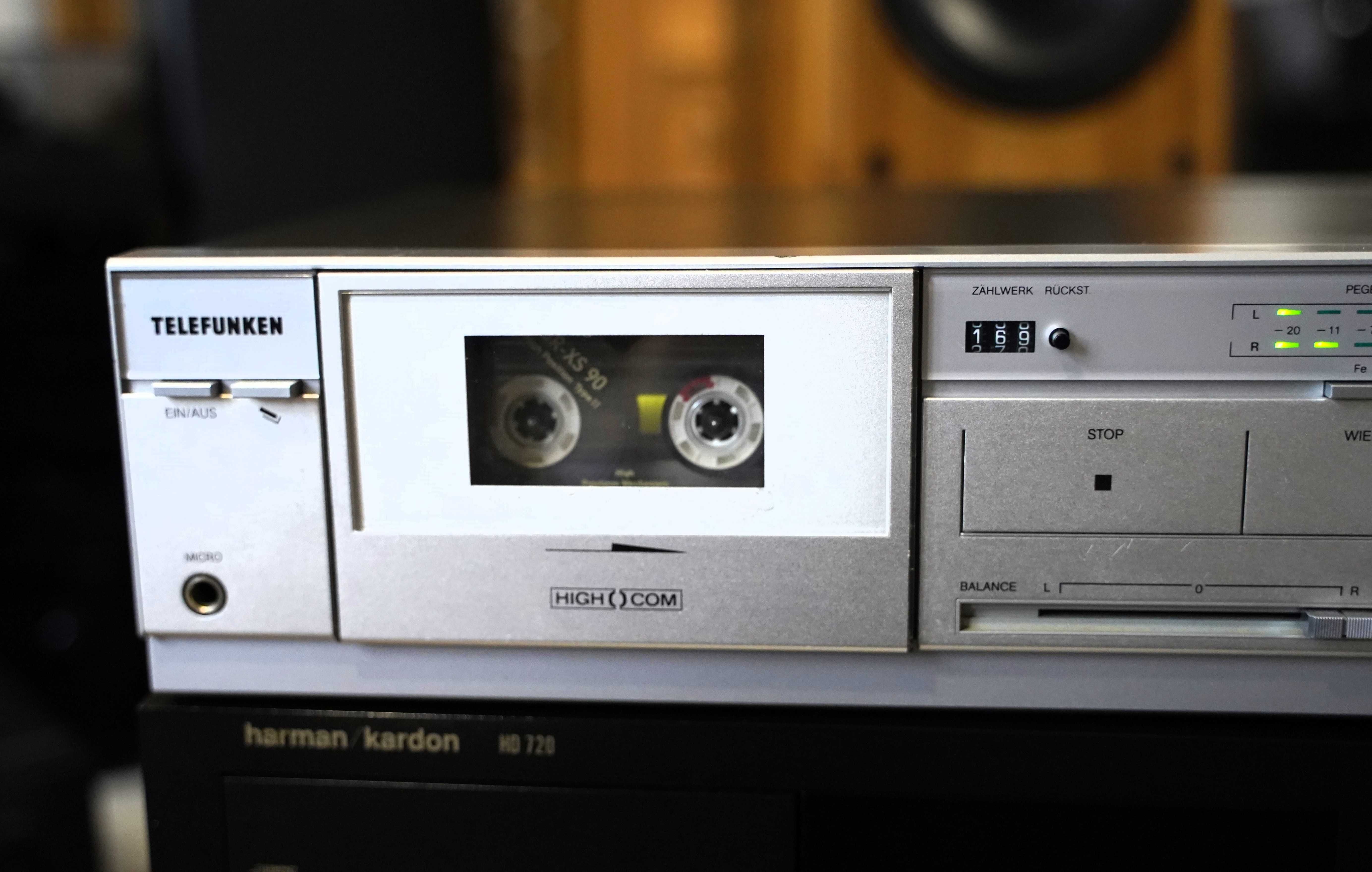 Magnetofon stereo Telefunken HC 800-ładny vintage