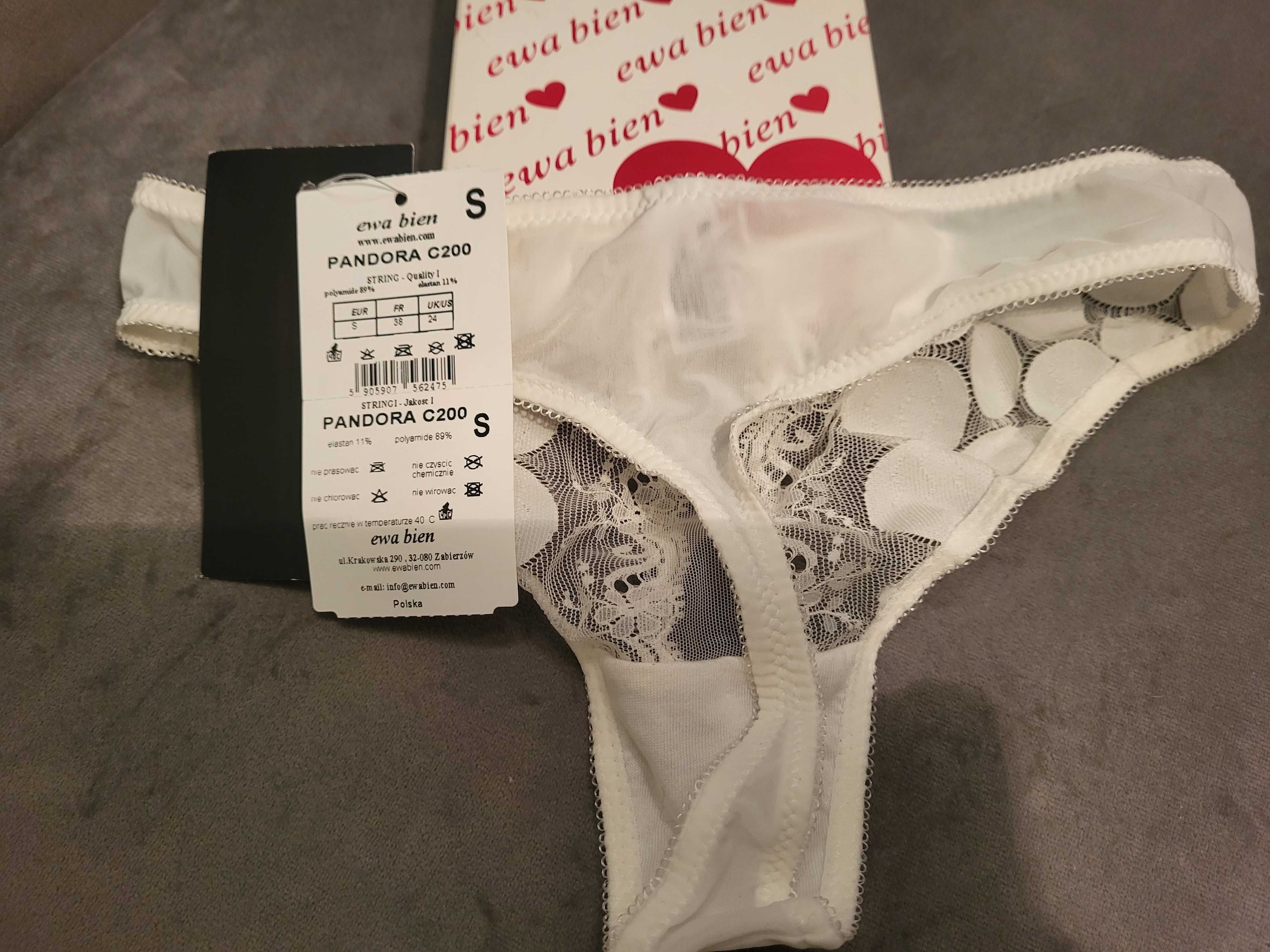 EWA BIEN stringi PANDORA C200, kol. złamana biel/ecru, rozm.: S