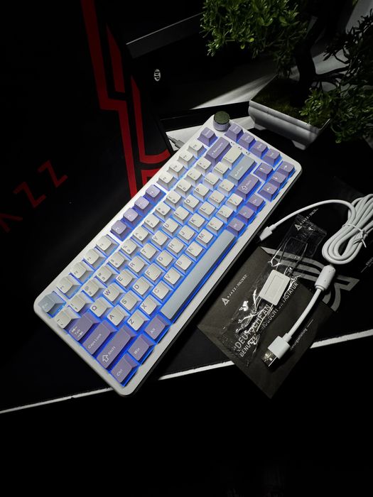 •Клавіатура Ajazz AK 820 Max Purple/ Magnetic Switch•