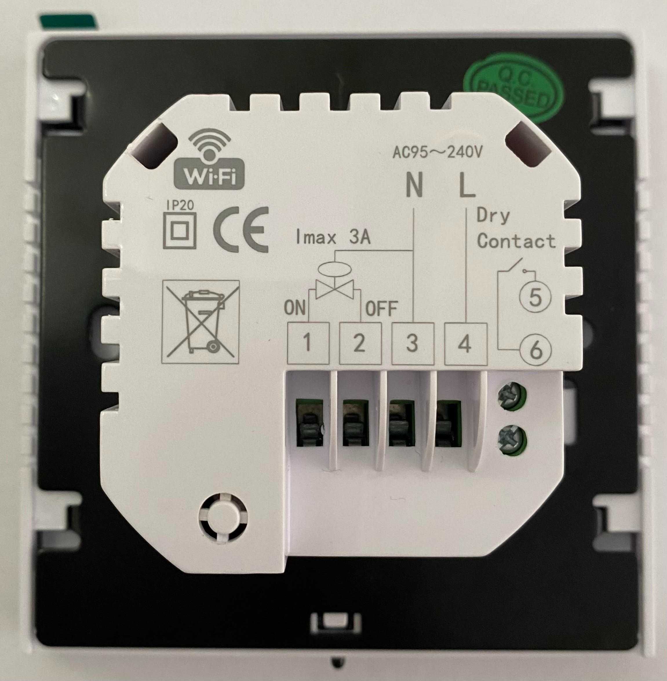 WiFi терморегулятор для котлів Ecoset PWT-002 WiFi (білий,чорний)