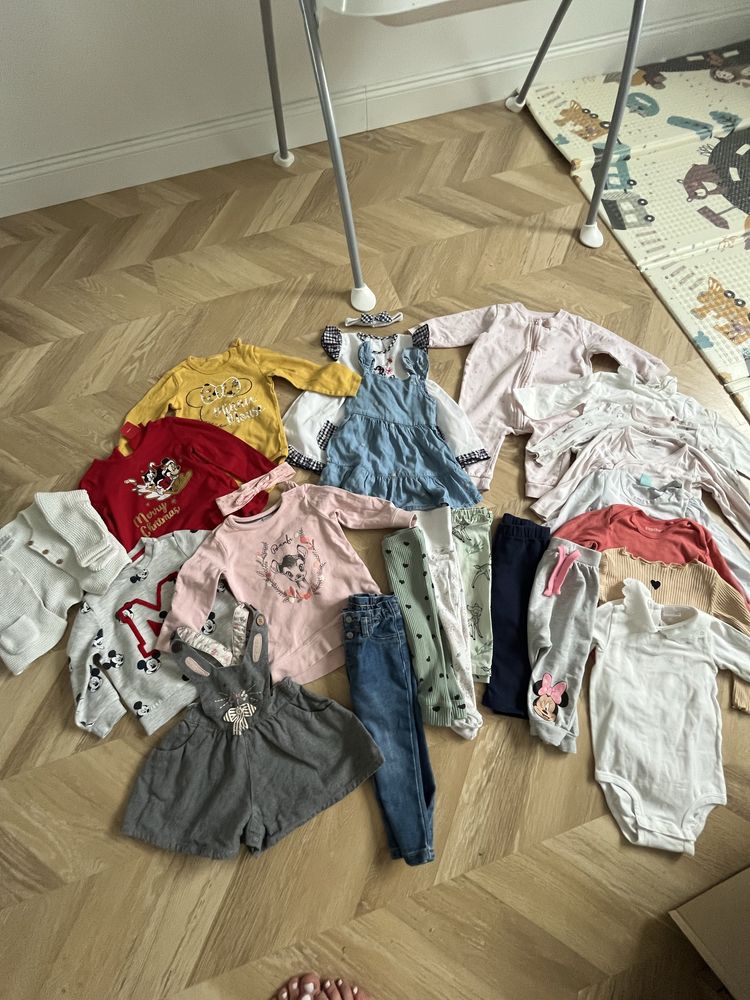 Duża paka ubranek 74/80 dla dziewczynki