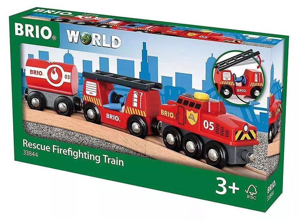 BRIO. Pociąg straż pożarna. Ravensburger