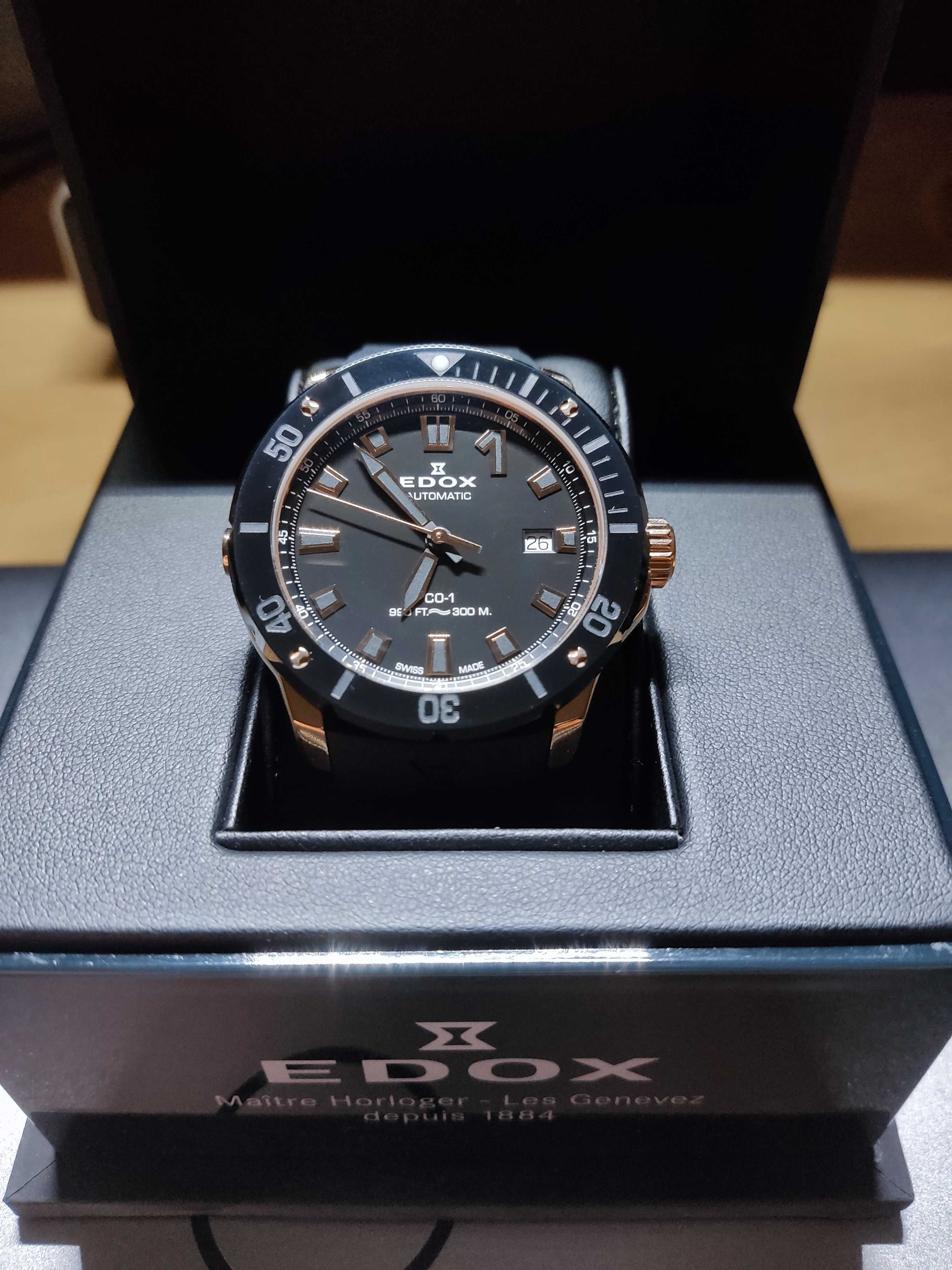 Zegarek EDOX CO-1 300m diver swiss made jak Doxa Tag Tissot nowy